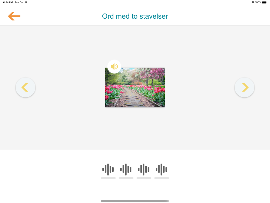 Ord med to stavelser
